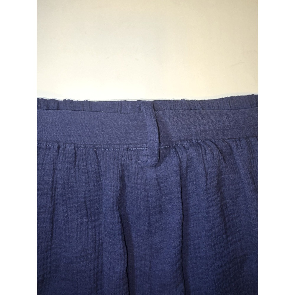 NWT Avenue Short Navy Belt Bow Pockets Stretch Lightweight Coastal Beach Sz 14 - Picture 5 of 9